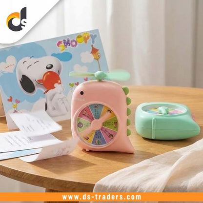 Rechargeable Portable Educational Dinosaur Fan