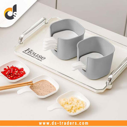 6PCs Plastic Sauce Dish Set