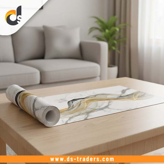 Self Adhesive Foamic Marble Sheet (118x24 Inch)