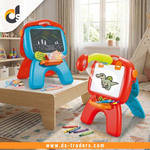4in1 Kids Projector Easel Board Set