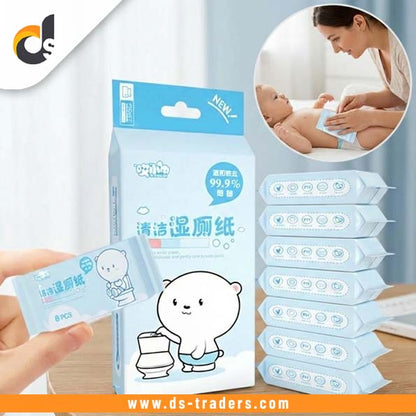 Pocket Size Portable Cleaning Wipes (64PCs)