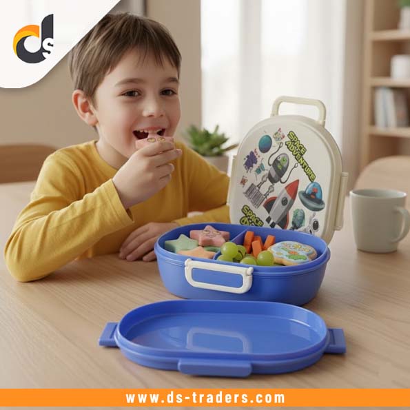 2 Layer Kids Printed Lunchbox