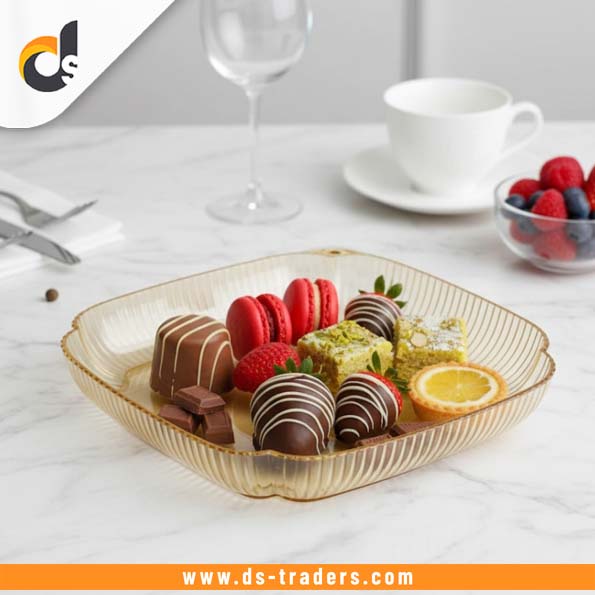 Acrylic Unbreakable Square Shape Tray