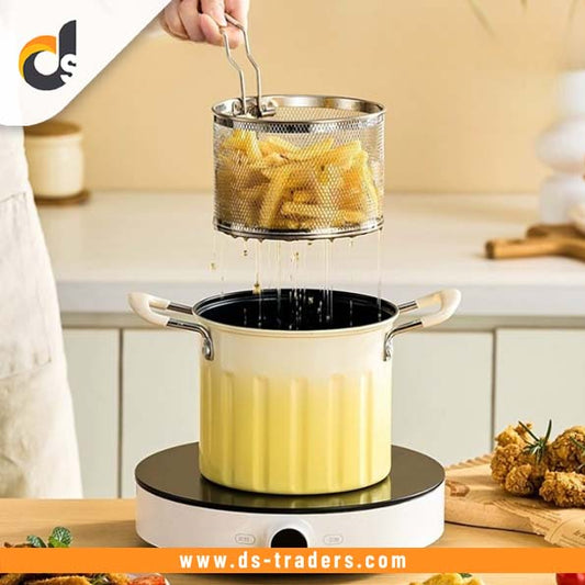 3Ltr Deep Frying Pot With Strainer