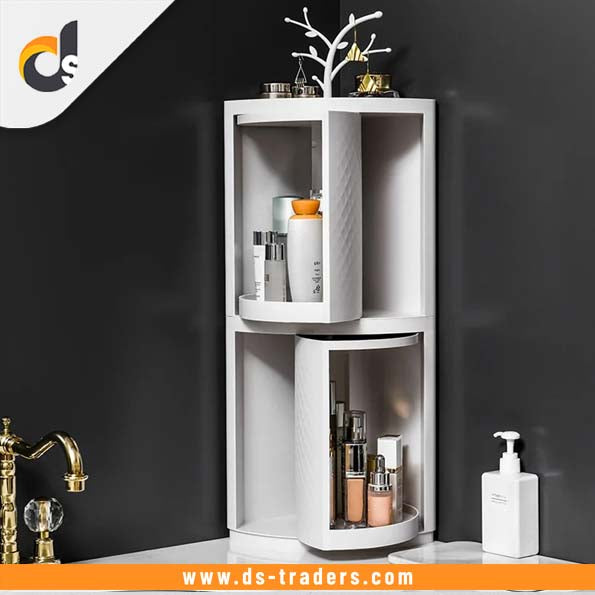 360 Degree Rotating Bathroom Shelf