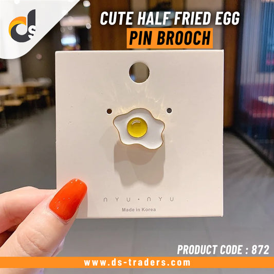 Cute Half Fried Egg Pin Brooch