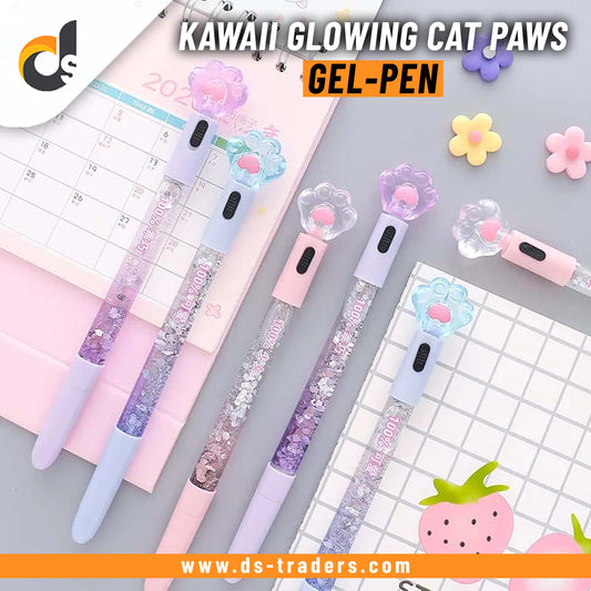 Kawaii Glowing Cat Paws LED Gel-Pen