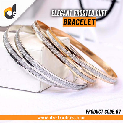 Elegant Frosted Cuff Bracelet