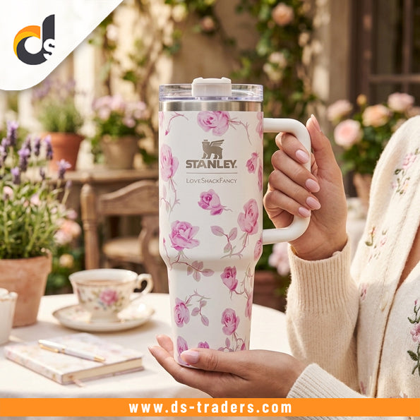 Stainless Steel Insulated Flower Printed Tumbler