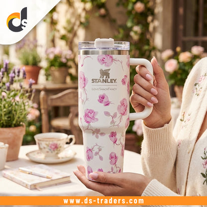 Stainless Steel Insulated Flower Printed Tumbler