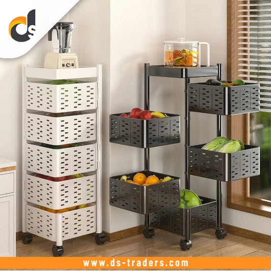 5-Layer Kitchen Storage Basket Rack