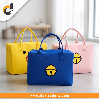 Cute Cartoon Large Size Felt Travel Bag