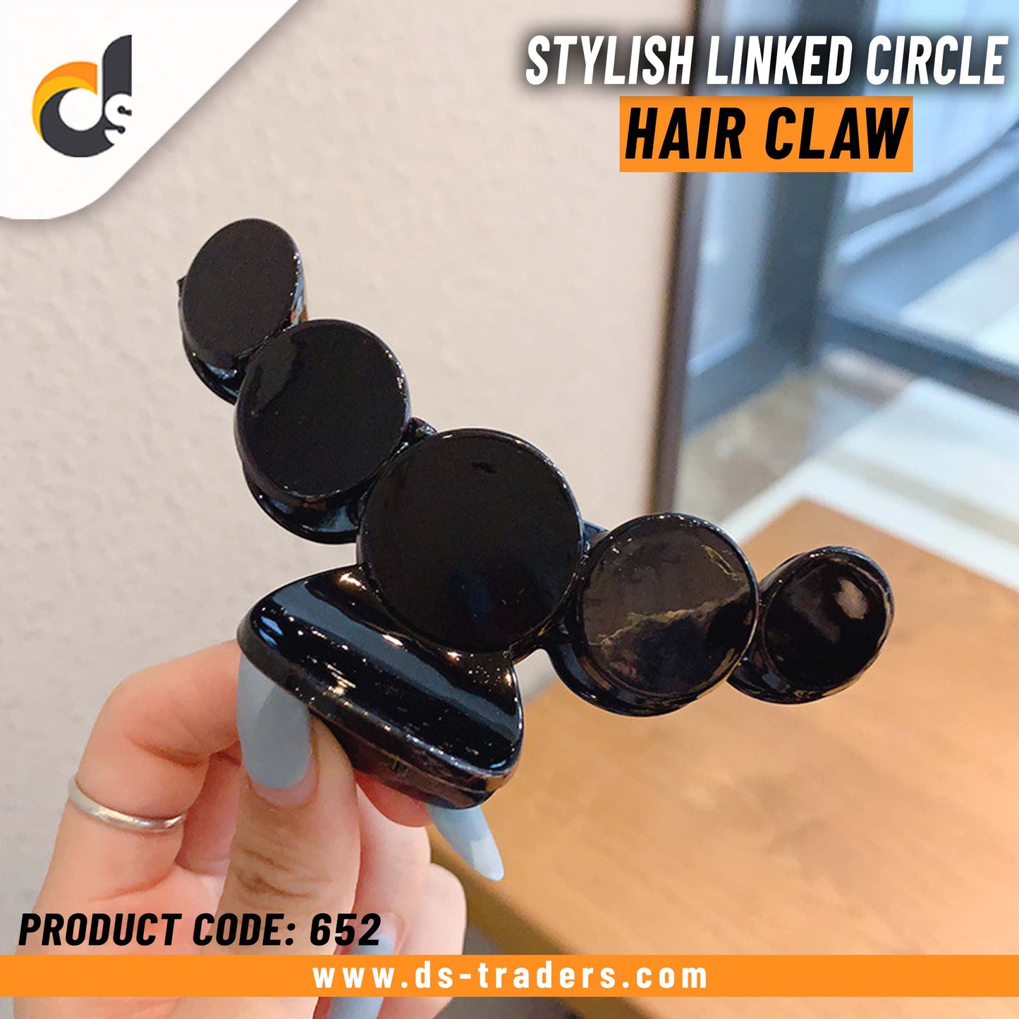 Stylish Linked Circle Hair Claw