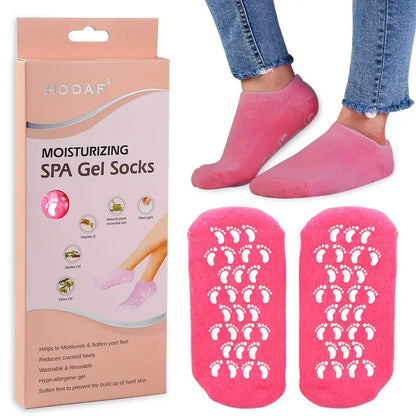 Foot Care Spa Moisturizing Gel Socks Pair