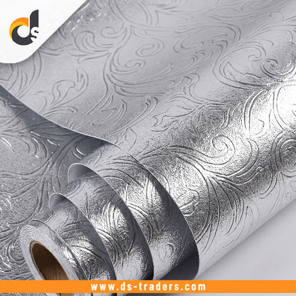Self Adhesive Silver Texture Marble Sheet