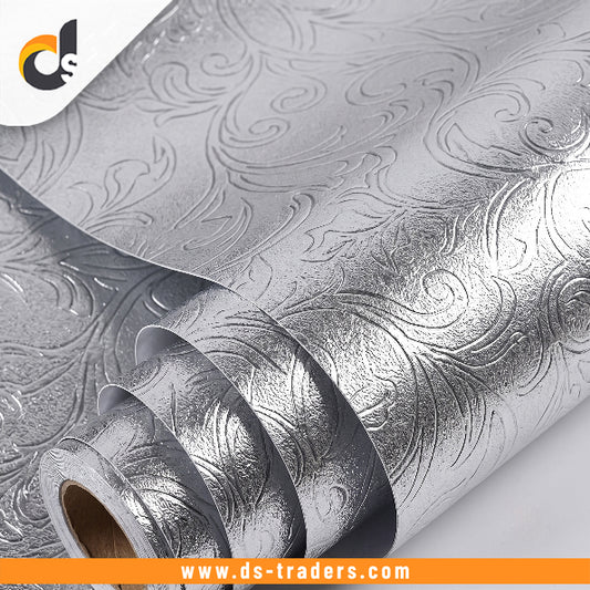 Self Adhesive Silver Texture Marble Sheet