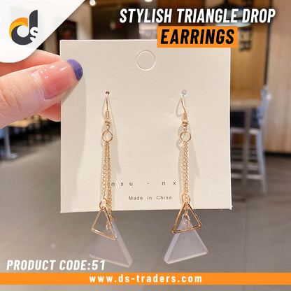 Stylish Triangle Drop Earrings