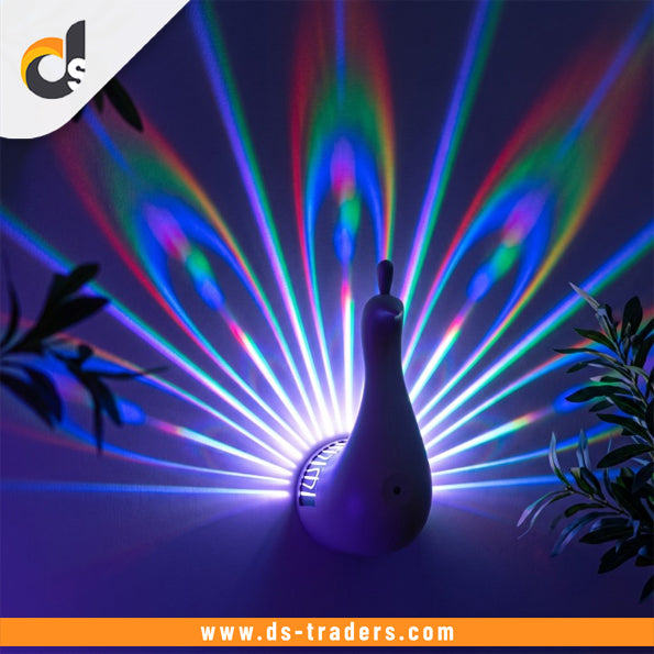 Rechargeable Peacock LED Decorative Night Light