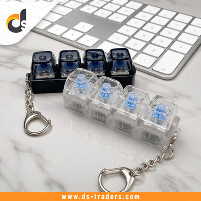 LED Keyboard Fidget Keychain Toy