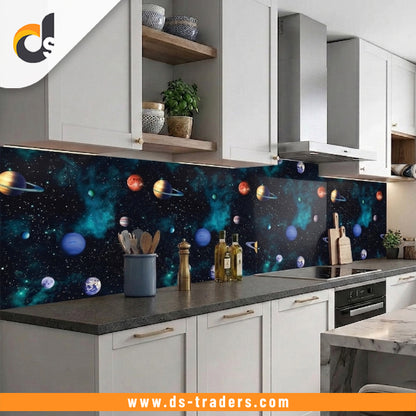 Self Adhesive Universe Galaxy Marble Sheet