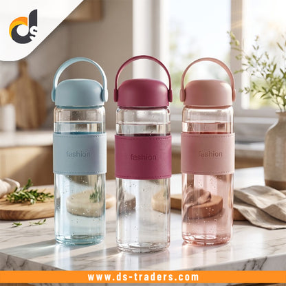 Elegant Silicone Sleeve Glass Bottle