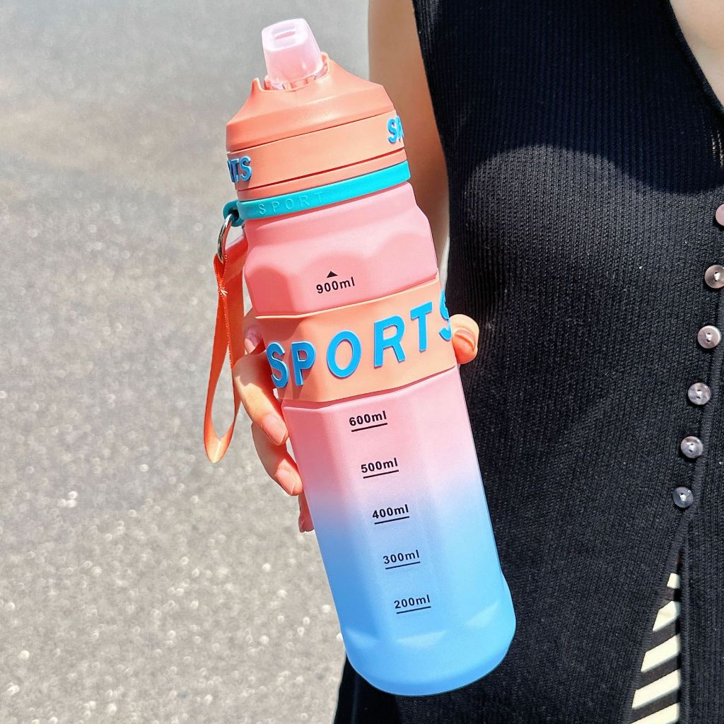 Unique Design Sports Water Bottle with Strap