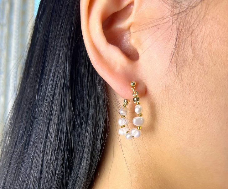 Stylish Baroque Pearl Earrings