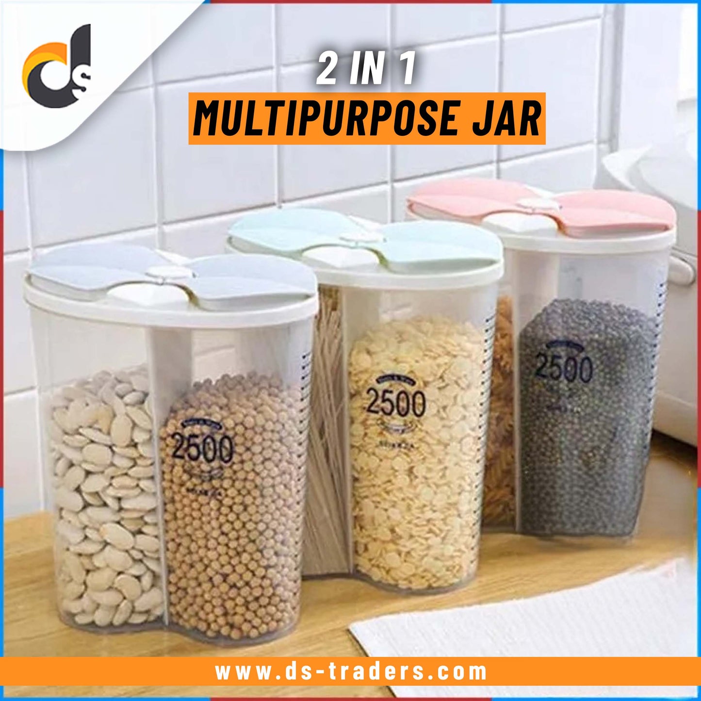 2 in 1 Multipurpose Jar