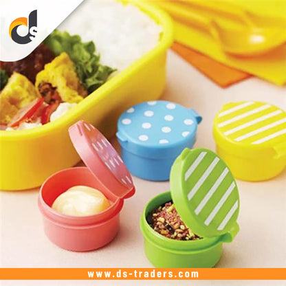 Pack of 4- Mini Portable Sauce Salad Seasoning  Bottles