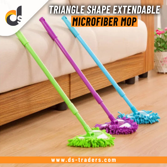Triangle Shape Extendable Microfiber Mop