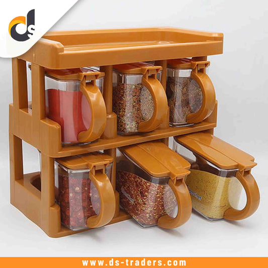 6pcs Spice Rack with Spoon