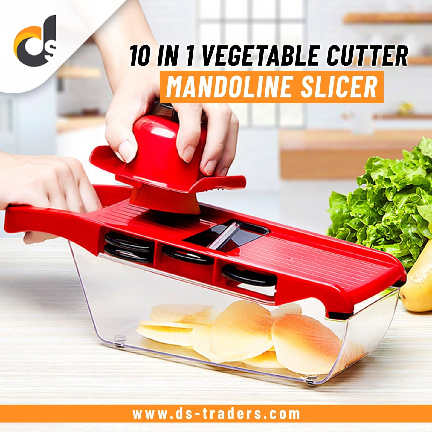 10 in 1 Vegetable Cutter Mandoline Slicer - DS Traders