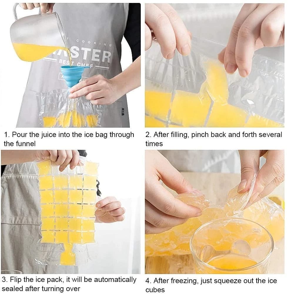 10pcs/pack Disposable Ice Cube Making Bag - DS Traders
