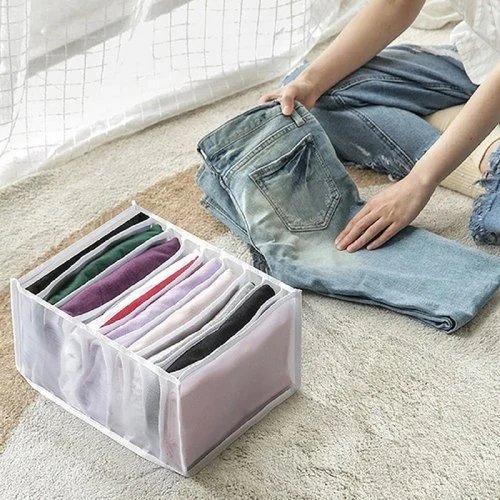 1pc 7 Grid Pants Organizer Storage Box - DS Traders