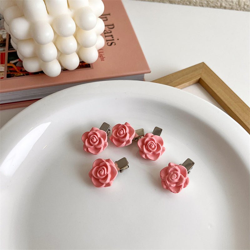 2Pcs Bow & Rose Hair Clip - DS Traders