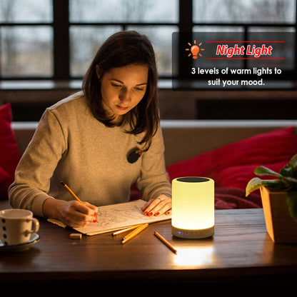 Touch Control Night Light with Bluetooth Speaker