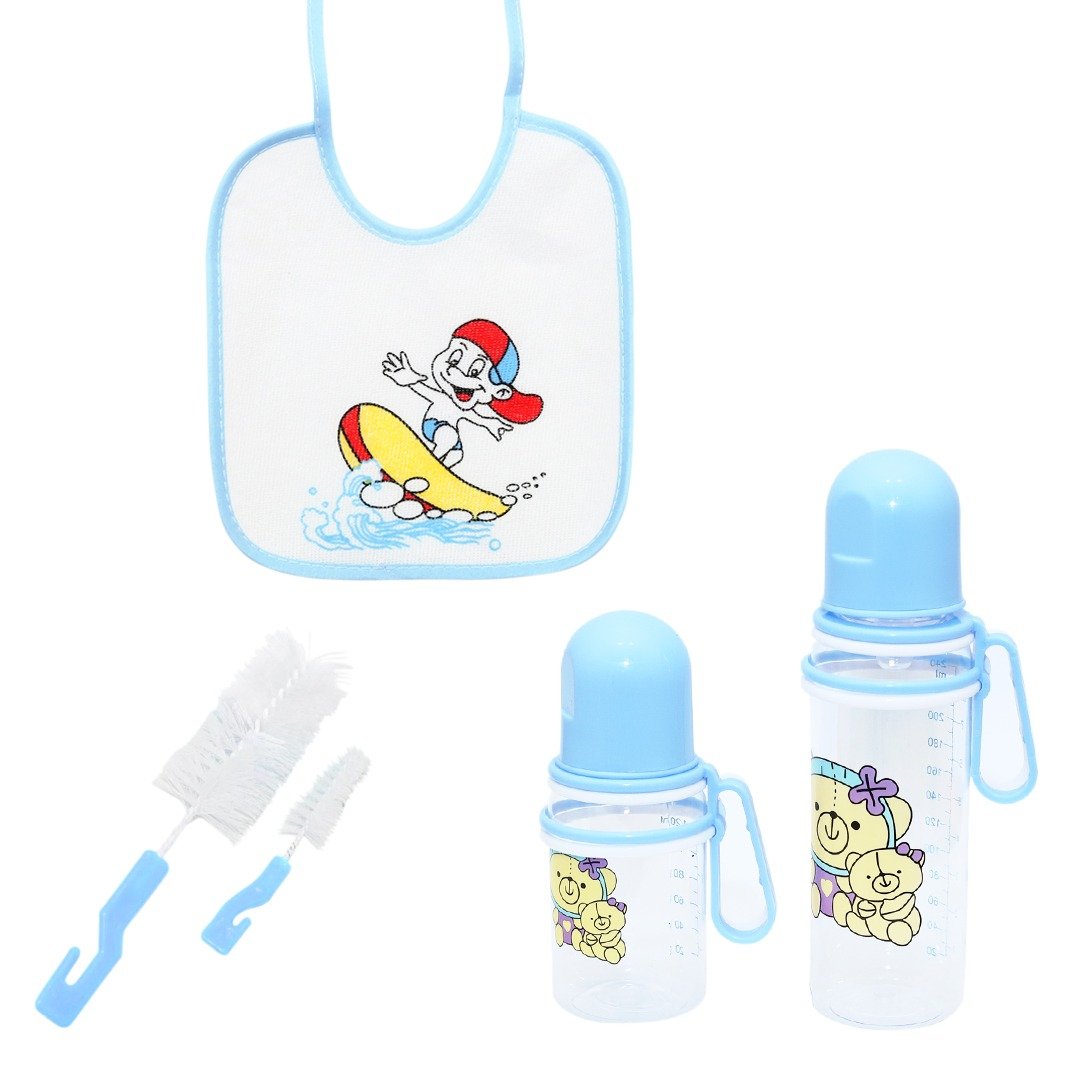 5Pcs Newborn Anti-Flatulence Feeding Bottle Set. - DS Traders