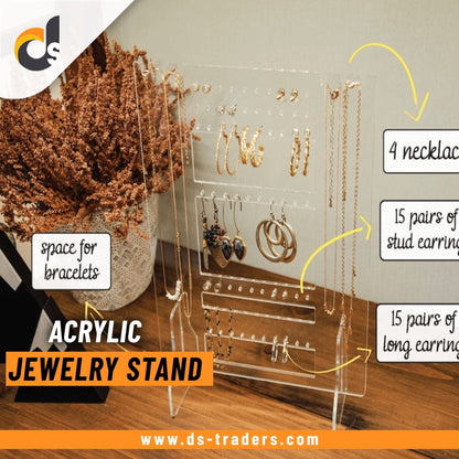 Acrylic Transparent Portable Jewelry Stand - DS Traders