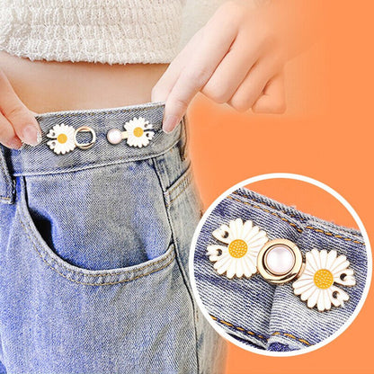 Adjustable Flower Shape Jeans Pins - DS Traders