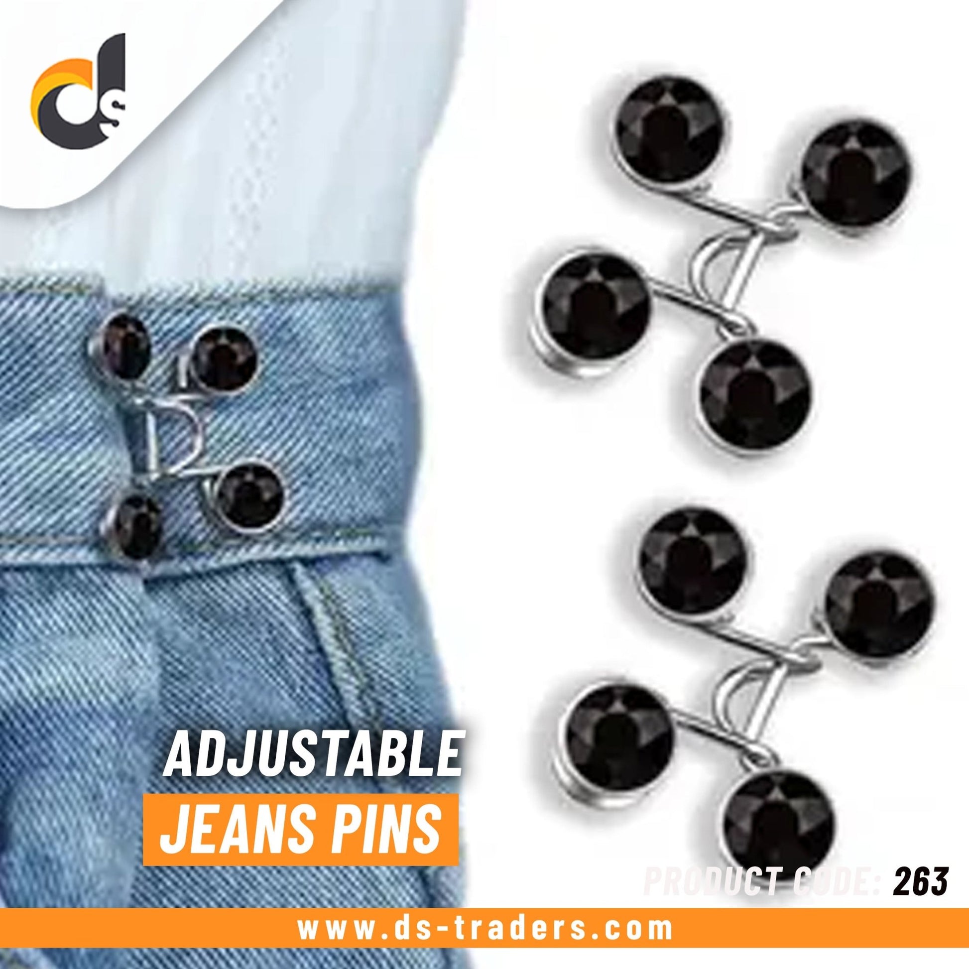 Adjustable Jean Button Pins - DS Traders