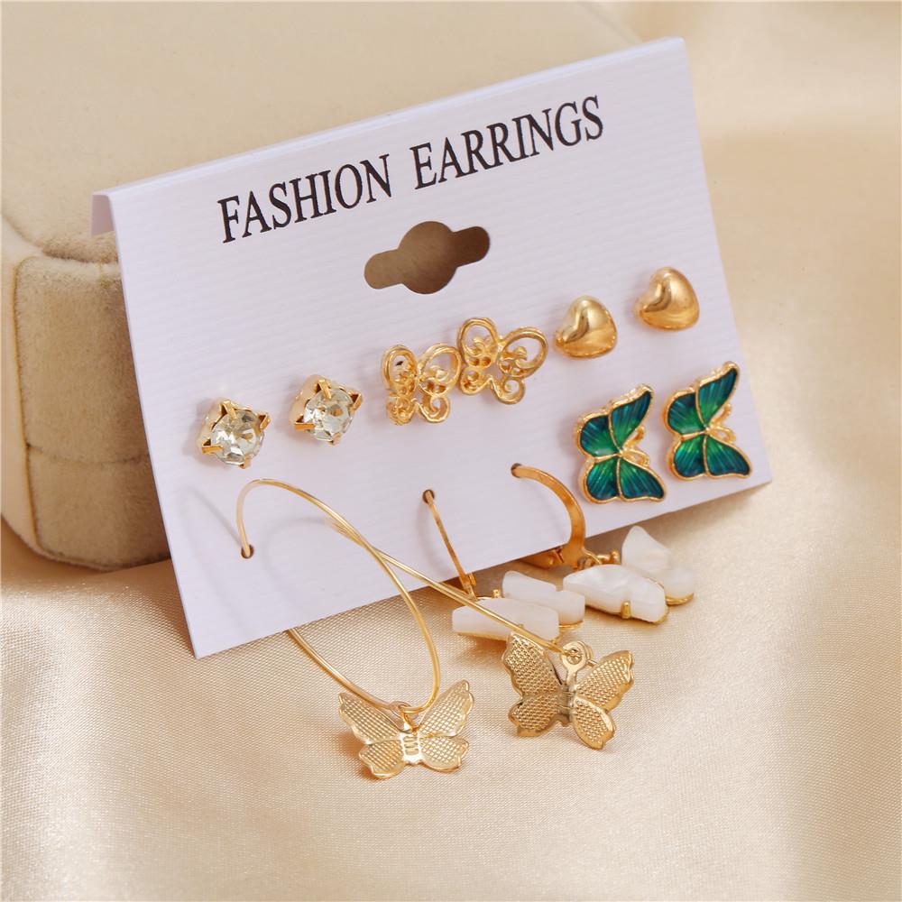 Butterfly Style 6 Pairs Earring Set - DS Traders