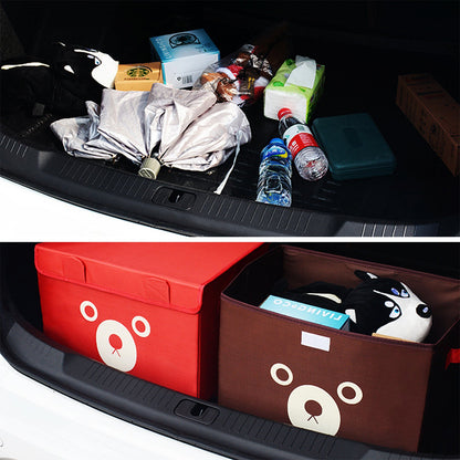 Cartoon Bear Foldable Storage Box For Multipurpose. - DS Traders
