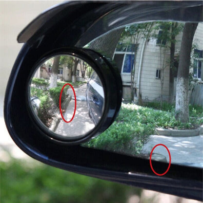 Convex Reversing Assisted Small Circular Car Mirror. - DS Traders