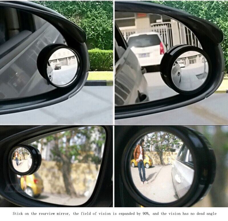 Convex Reversing Assisted Small Circular Car Mirror. - DS Traders