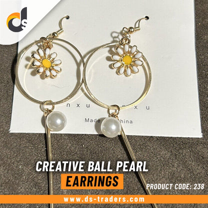 Creative Ball Pearl Earrings - DS Traders