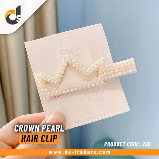 Crown Pearl Hair Clip - DS Traders