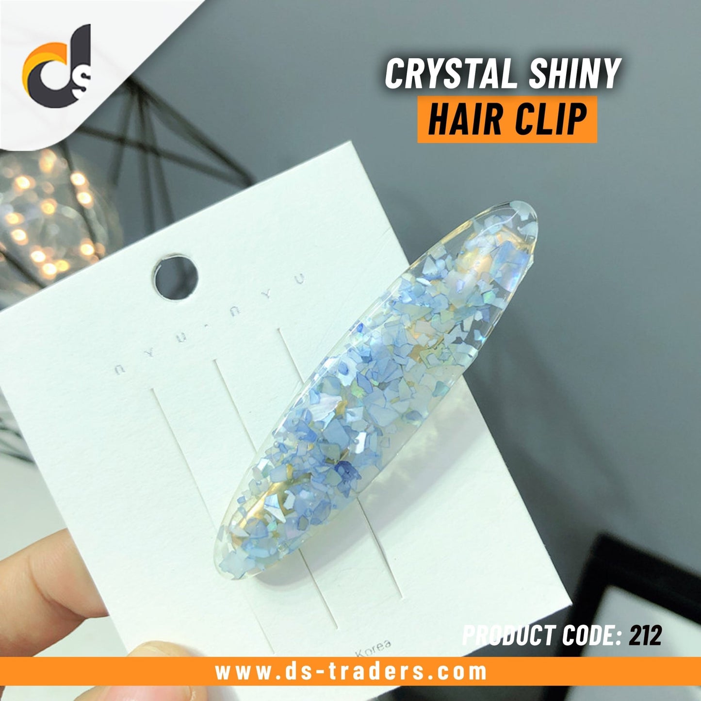 Crystal Shiny Hair Clip - DS Traders
