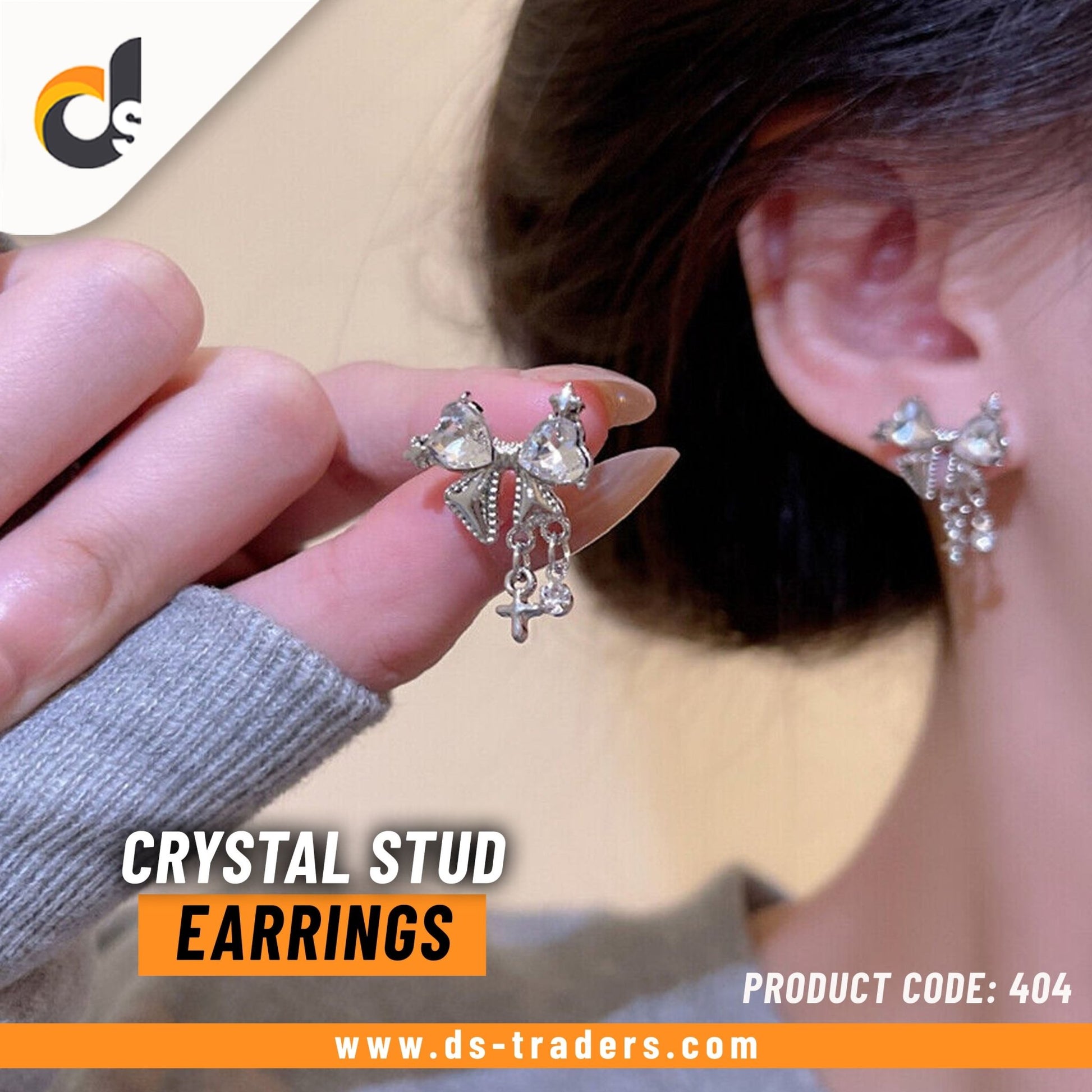 Crystal Stud Earrings - DS Traders