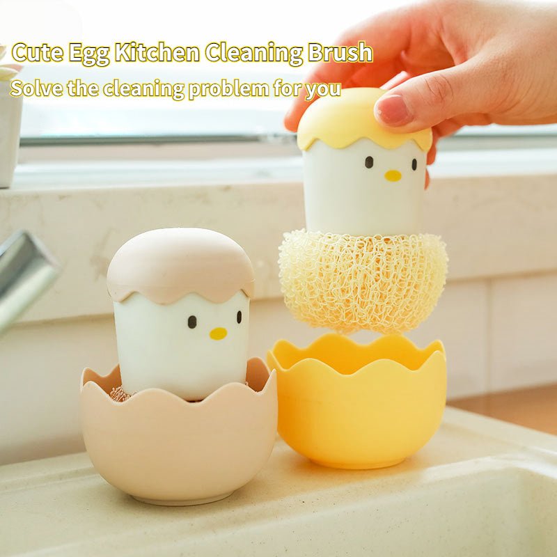Cute Egg Shape Dishwashing Sponge - DS Traders