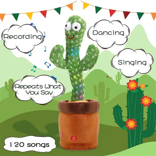 Dancing and Talking Cactus Toy for Kids - DS Traders